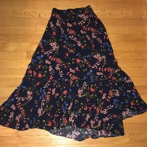 Petite Long Midi Wrap Skirt
